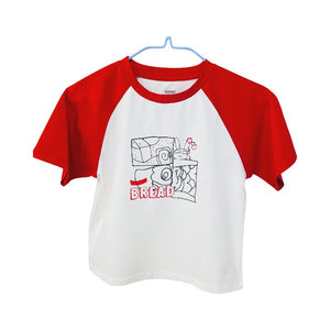 Girl's block-patterned T-shirt