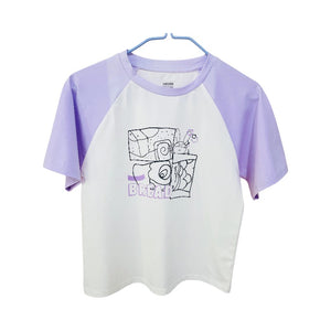 Girl's block-patterned T-shirt